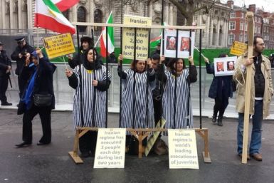 protests outside London Syria conference