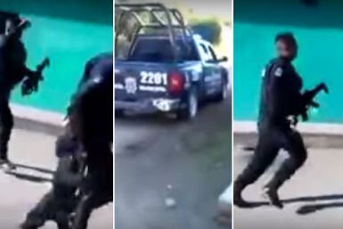 Mexico police run