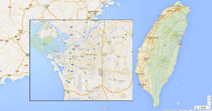 Taiwan and Tainan city map