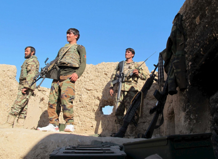 Afghan National Army soldiers in Helmand