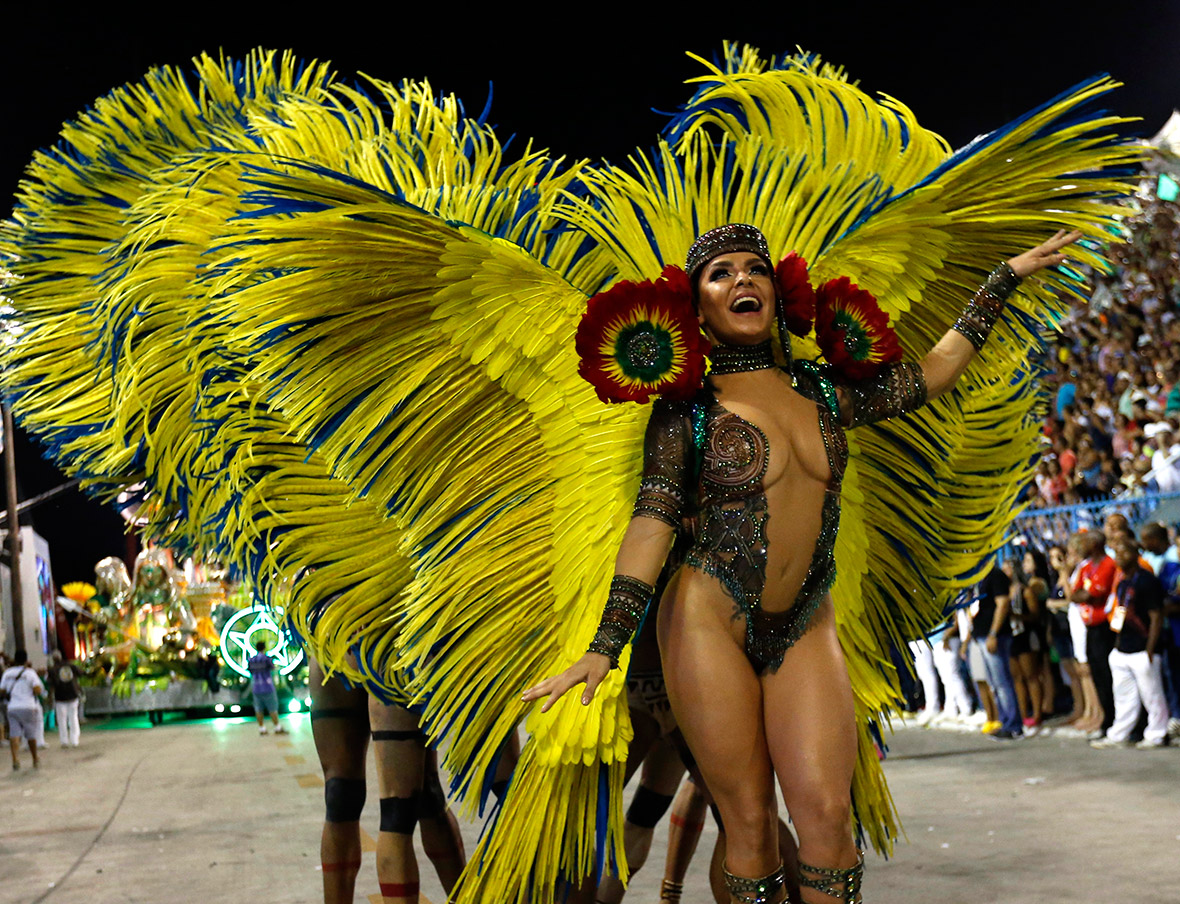 Grande Rio samba school's Carnival parade at Rio de Janeiro's Sam...