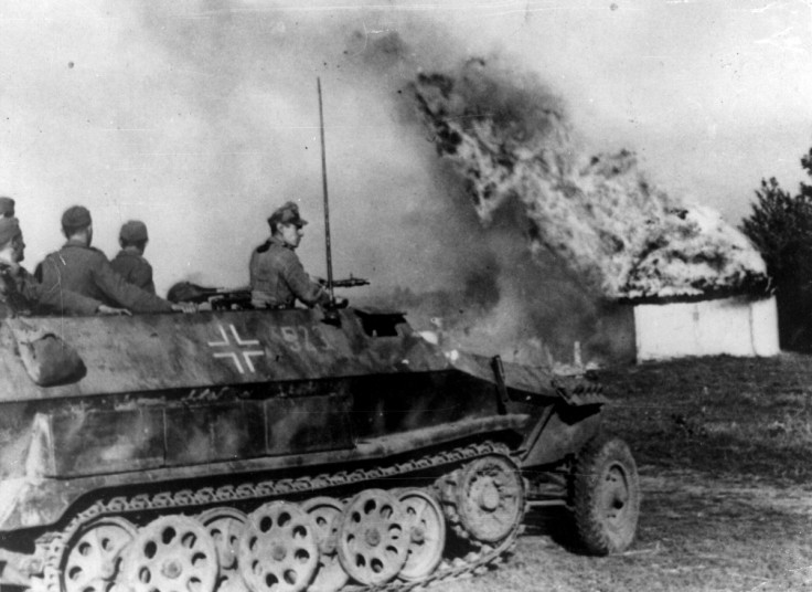 A German armopured vehicle