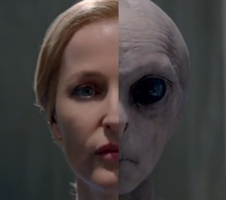 Dana Scully morphs into an alien