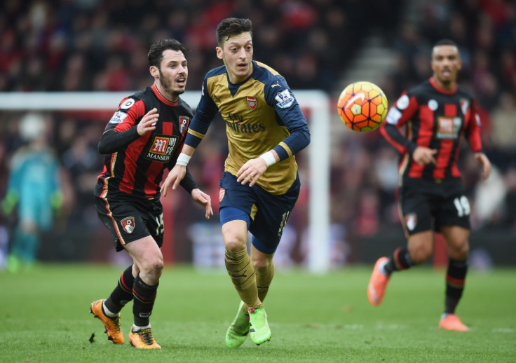 Mesut Ozil in action for the Gunners