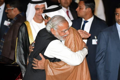 Narendra Modi and Sheikh Mohammed Bin Zayed Al Nahyan