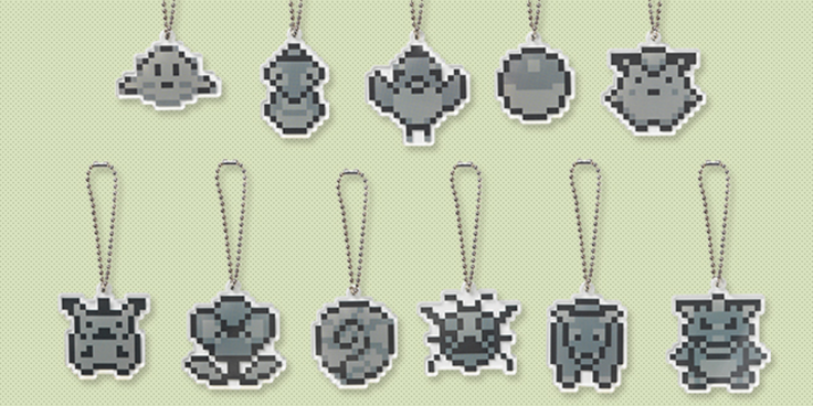 Pokémon Sprite keychain