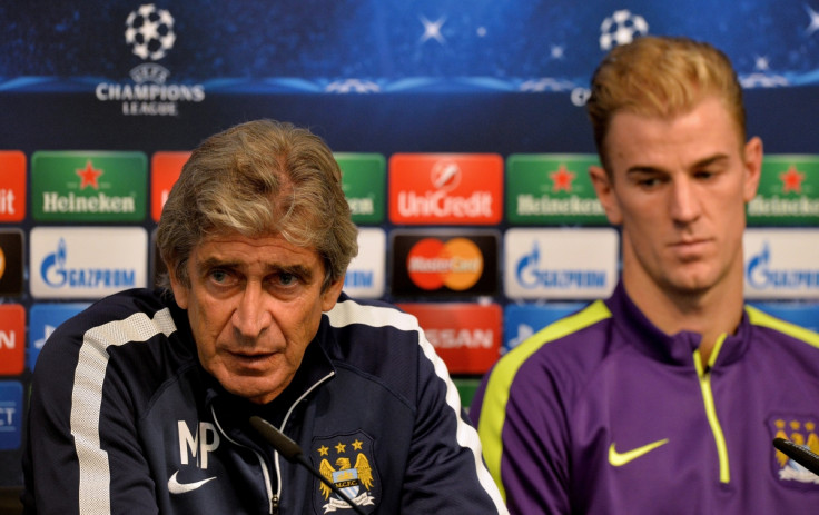 Manuel Pellegrini and Joe Hart