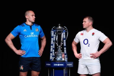 Sergio Parisse and Dylan Hartley