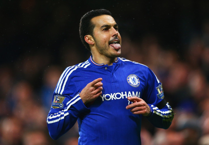 Pedro celebrates scoring 