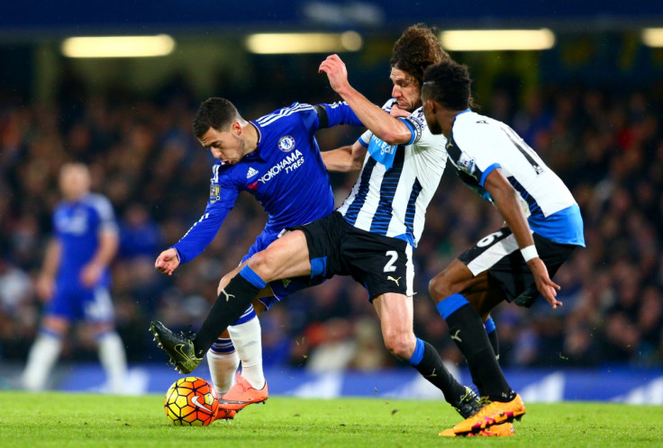 Eden Hazard escapes a tackle