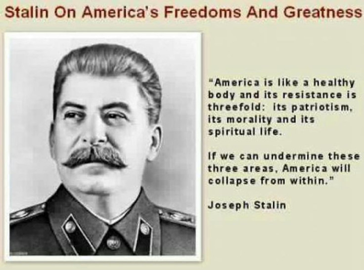 Stalin Facebook meme