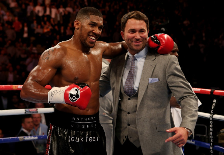 Anthony Joshua and Eddie Hearn