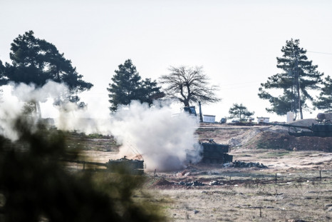 Turkish tanks shell Syria 