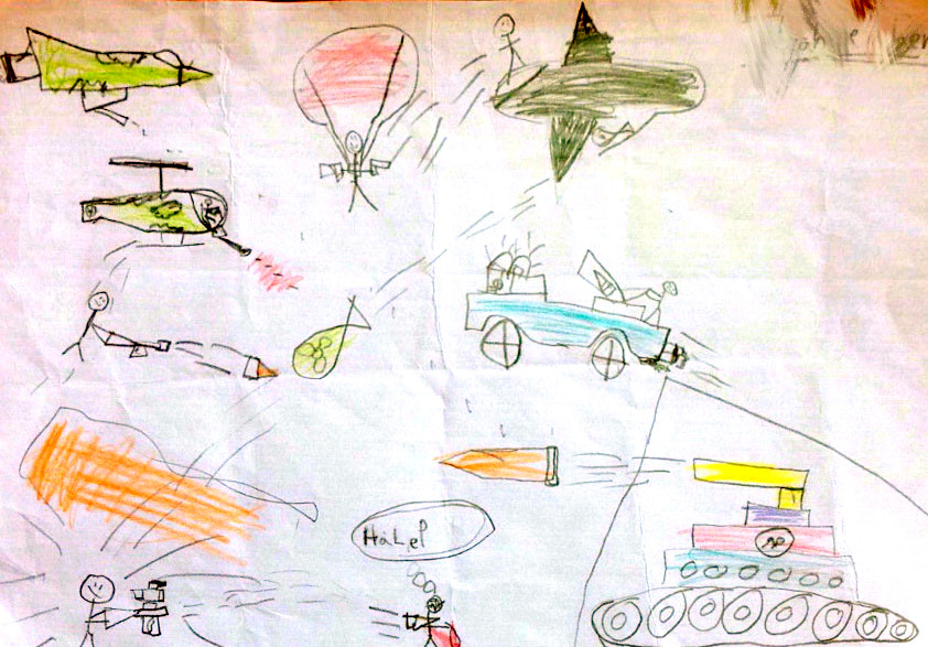 Children's drawings from Benghazi Children's drawings from Benghazi