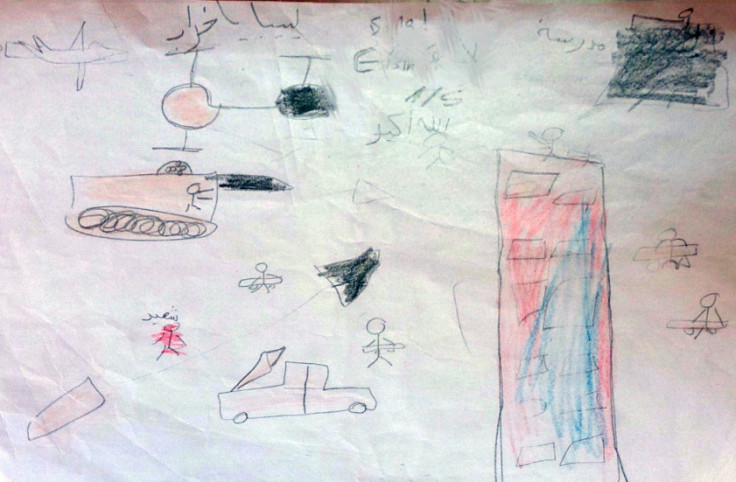 Children's drawings from Benghazi