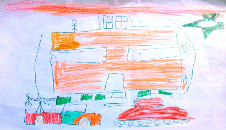 Children's drawings from Benghazi