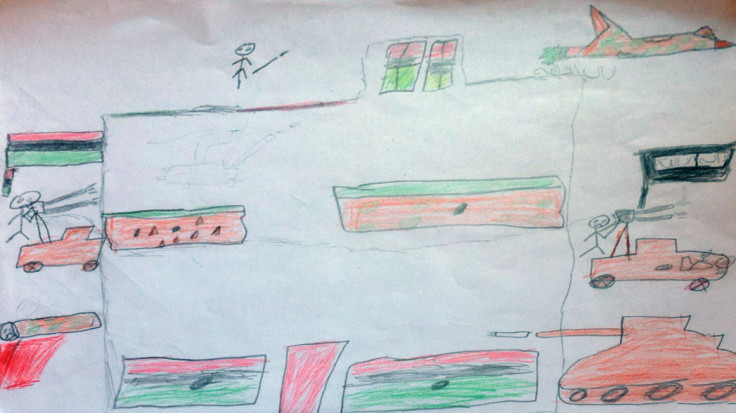 Children's drawings from Benghazi