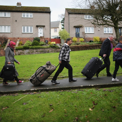 Syrian refugees arrive in Scotland
