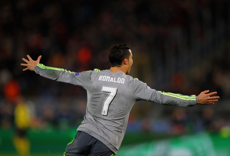 Cristiano Ronaldo celebrates in Rome