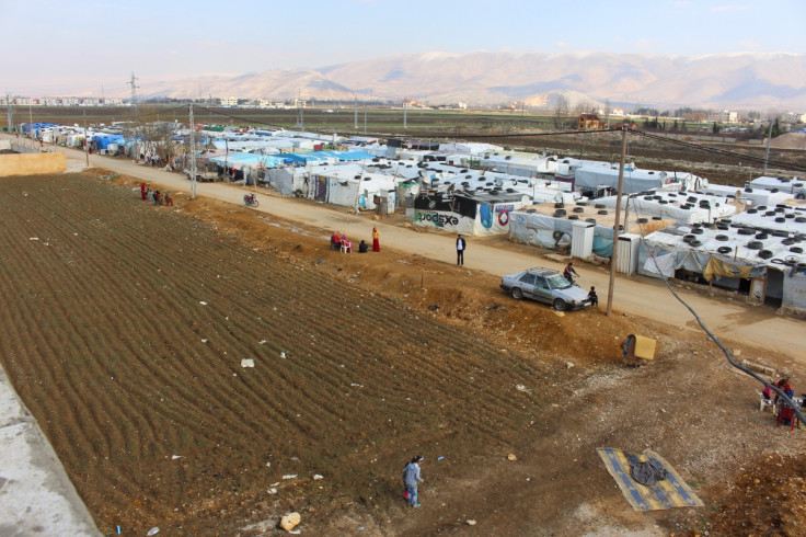 General view of a refugee settlement