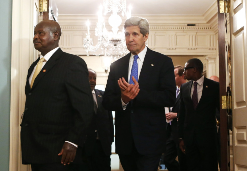 Secretary John Kerry and Yoweri Museveni