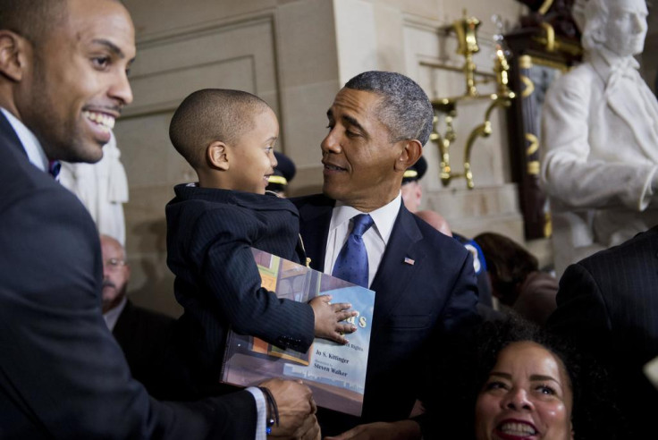 Obama and Kids hashtag