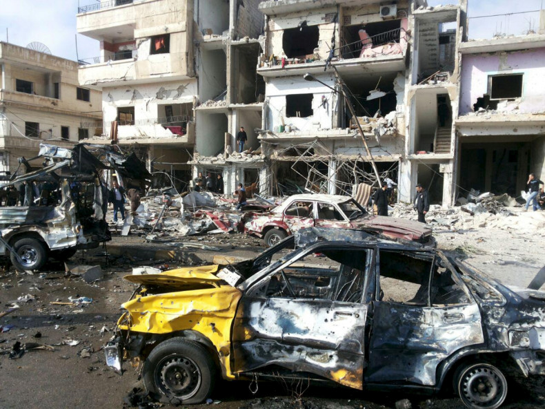 Homs car blast