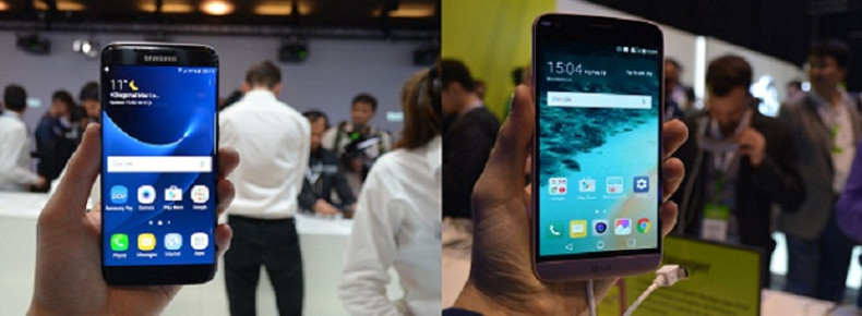 Samsung Galaxy S7 Edge and the LG G5