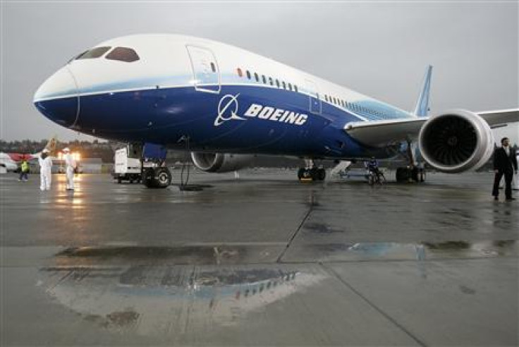 File photo of the Boeing 787 Dreamliner on the tarmac at Boeing Field in Seattle Washington after its maiden flight