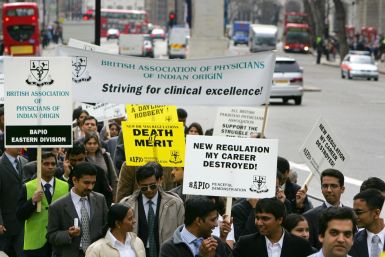 Indian doctors protest