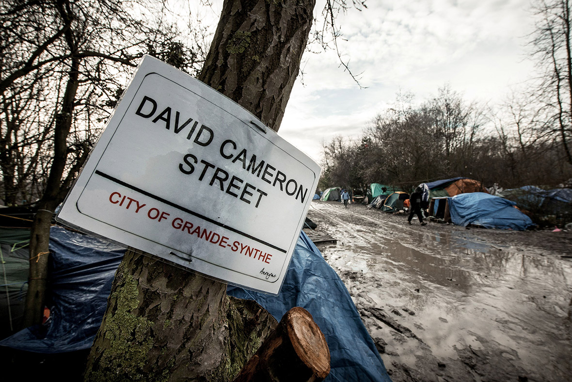 Refugee signs