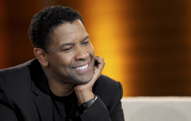 U.S. actor Denzel Washington takes part in the German game show &quot;Wetten Dass&quot; (Bet it...?) in Hanover