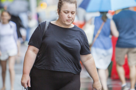 Obese woman outdoor