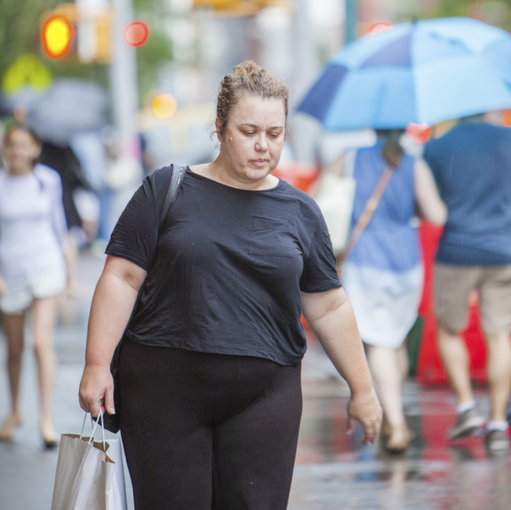 Obese woman outdoor