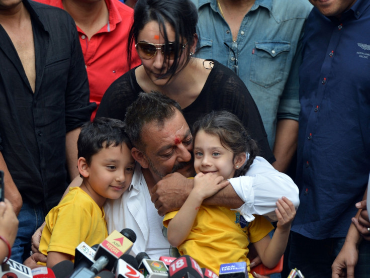 Sanjay Dutt and his family