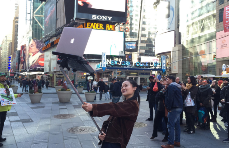 MacBook selfie stick