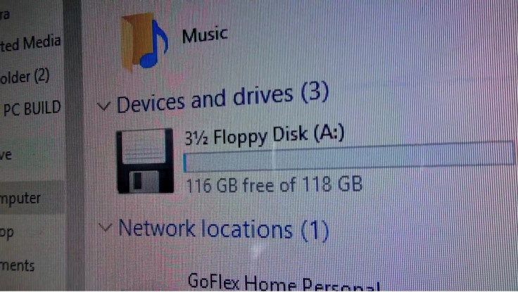 Hacked floppy disk