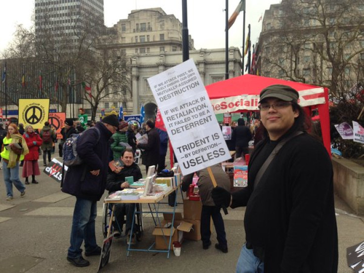 CND rally at Trafalgar Square, London