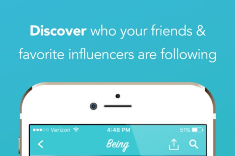 Screenshot from Being App