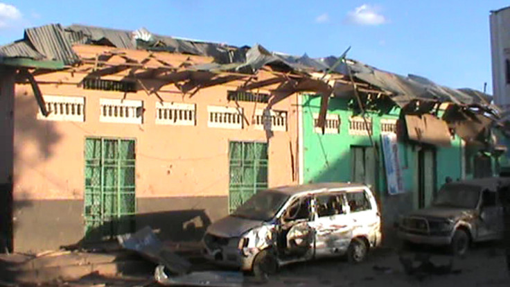 Baidoa after twin explosions