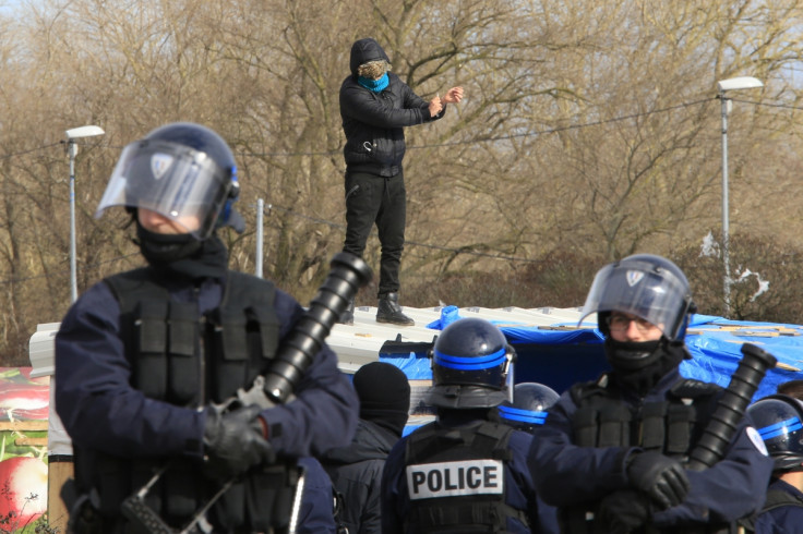 French riot police