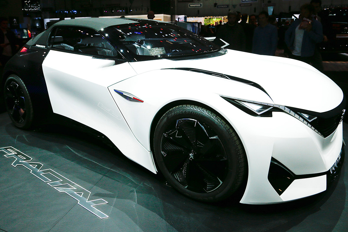 Geneva Motor Show 2016 Peugeot Fractal electric coupe