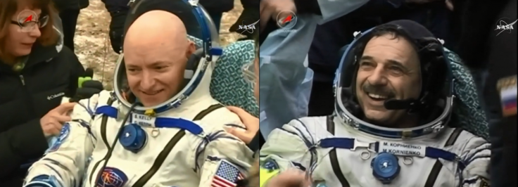 Astronauts return
