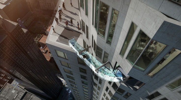 Skyslide world's highest glass slide US Bank