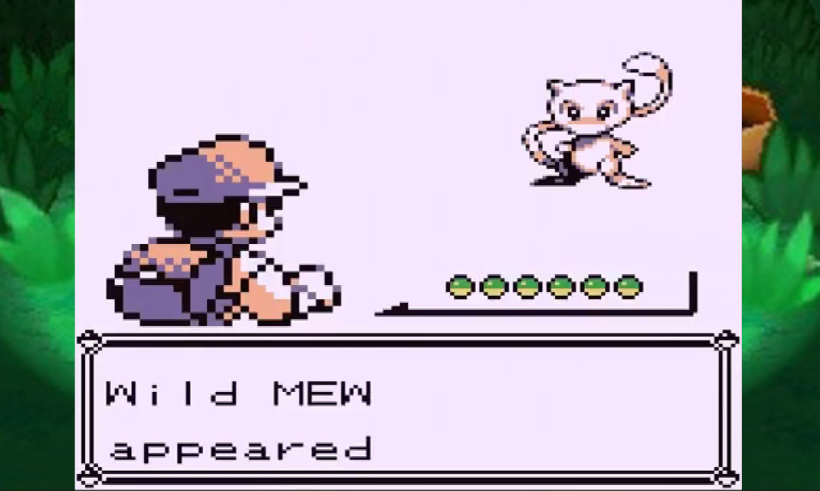 Pokémon Red/Blue/Yellow: Wild Mew Glitch 