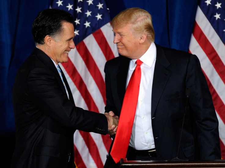 Mitt Romney and Donald Trump