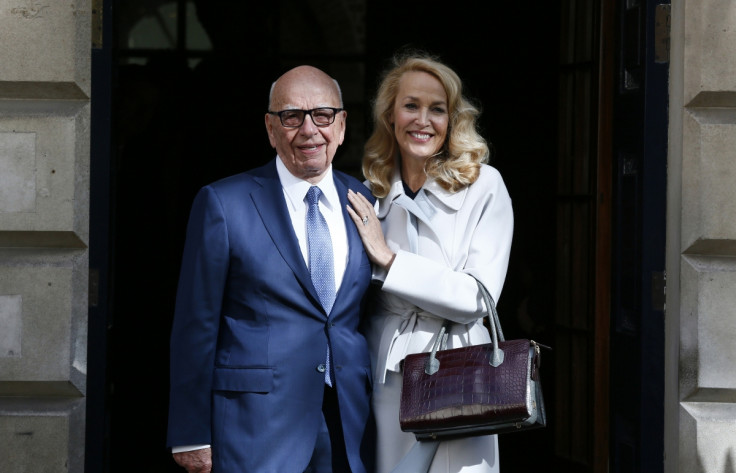 Rupert Murdoch and Jerry Hall