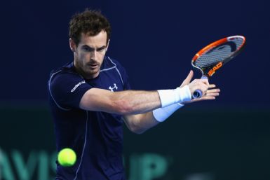 Andy Murray in action for Great Britain