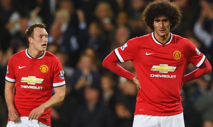 Phil Jones and Marouane Fellaini