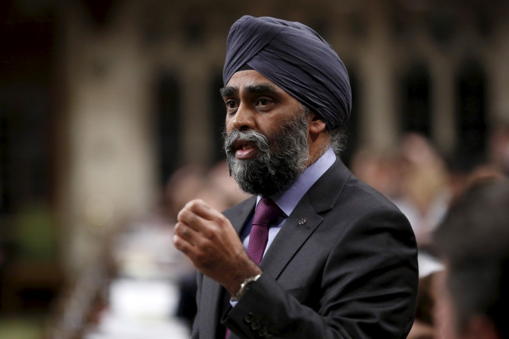 Canada Harjit Sajjan chicken burger